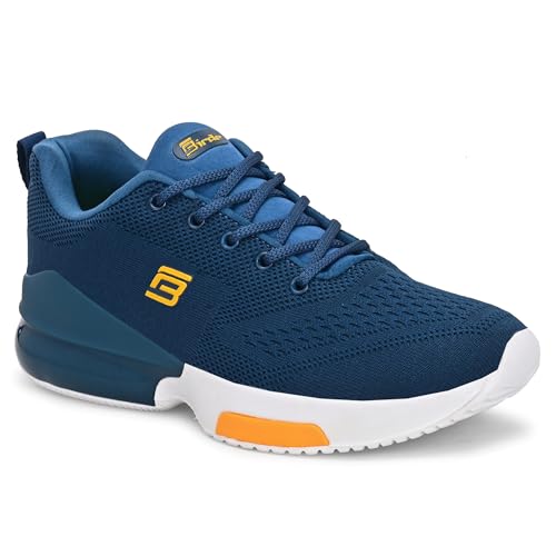 Image of Birde Men's Sports Shoes for Gym, Walking, & Running Lightweight Comfortable Sports Shoes | Colour -Black EVA-TPR-TPU Knitting Sports Shoes