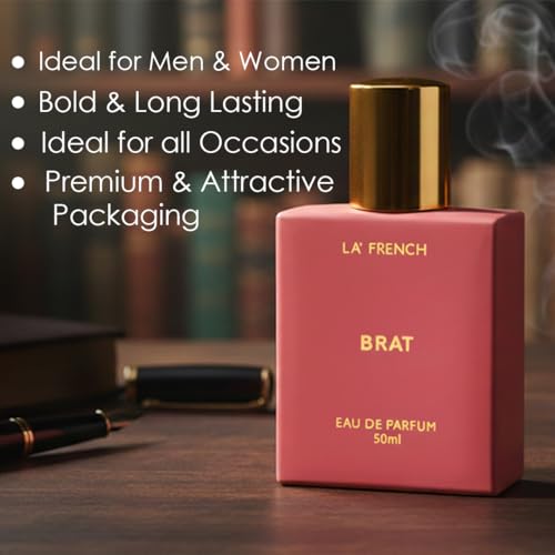 Image of La French Brat Unisex Perfume 50ml | Long-Lasting Premium Fragrance | Citrus, Floral & Woody Notes | Bold Perfume for Men & Women