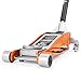 TONDA Floor Jack, 3 Ton Aluminum and Steel Low Profile Hydraulic Car Jack with Dual Pump System, Rapid Lift, Orange