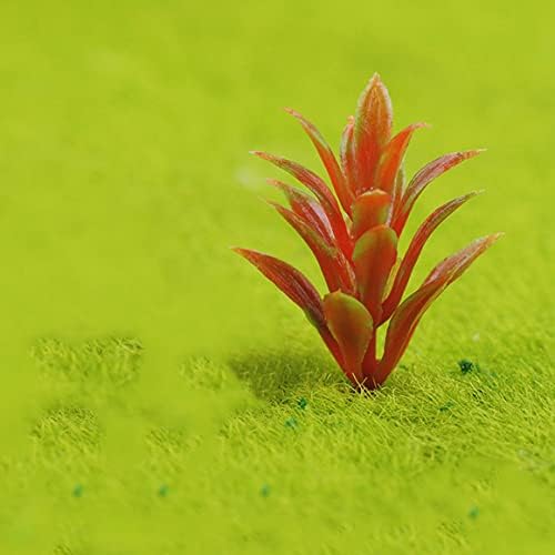 Miniatura 4 de 90 piezas de plantas modelo mixtas plantas en miniatura, mini arbustos verdes, modelo de arbustos para tren, paisaje, ferrocarril, arena, diseño