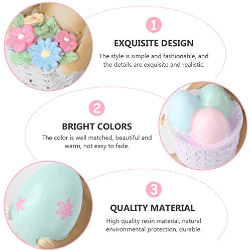 ABOOFAN Animais Em Miniatura Coelho Estatueta Estátua Resina Bolo Chapéus de Coco Acessórios de Jard