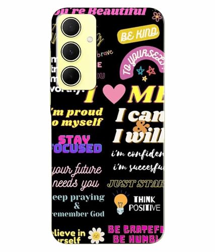 Image of Printed Hard Back Case Cover & Compatible for Samsung Galaxy A35 5G | Samsung A35 5G | Motivation Energy Quotes (Multicolor) - D1201
