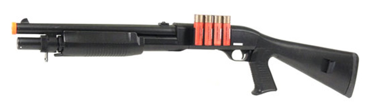 spring m183a2 shotgun fps-380, with shell bb holders, airsoft gun(Airsoft Gun)