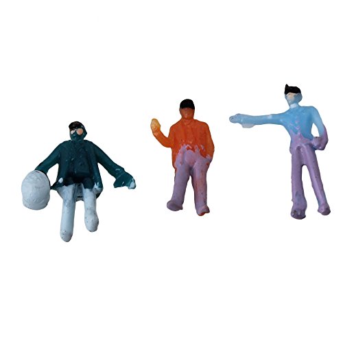 Bqlzr 100Pcs 1:200 Scale Hand Painted Layout Model Train People Figure #TOP2