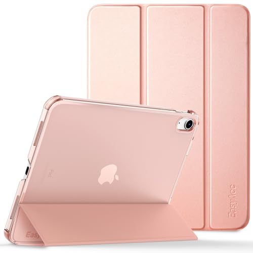 EasyAcc Case for iPad (A16) 11th/10th Generation 2025/2022 11/10.9 inch, Slim Hard Protective Cover for iPad 11/10 Gen, Models A3354/A3355/A3356/A2696/A2757/A2777/A3162, Pink