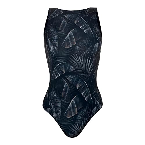 Maiô Regata Decote Costas Esta Folh Cont, She, Feminino, Preto, P