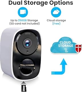 Wireless Security Camera 2Pack- Outdoor WiFi Security Cameras, Color Night Vision, AI/PIR Detection, 2-Way Talk, Cloud/SD, Weatherproof, Battery Powered Outdoor Cameras for Home Security Outside