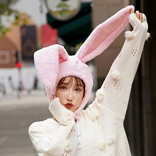 Easter Bunny Hat Ear Funny Plush Hood Women Costume Rabbit Hat Cosplay Halloween Party Holiday Hat - Image 3