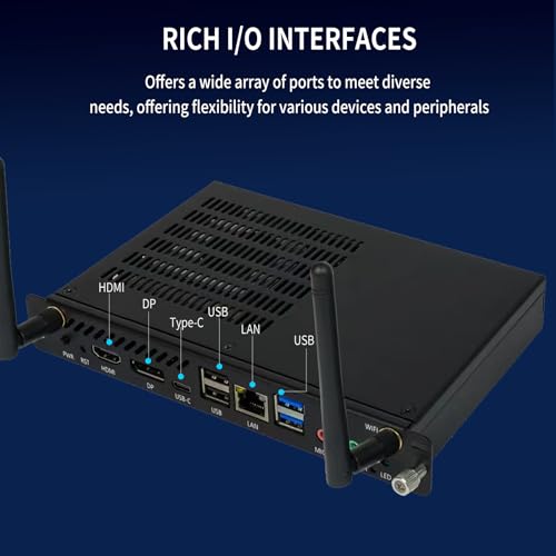 Image of OPS Computer Slot-in PC Module, OPS Port Mini PC for Smart Board, Windows 11 Pro, 8GB RAM+ 256GB Storage, Intel Core i5, 4K UHD HDMI+DP Dual Output, Open Pluggable Specification PC