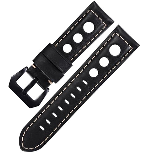YYJzsw �J�[�t�X�L�� ���U�[ �E�H�b�`�o���h �u���X���b�g 20mm �ʋC�����A�����U�[ �E�H�b�`�X�g���b�v 22mm 24mm Galaxy Watch Active 2�ƌ݊�������(Black-Black Buckle,24mm)