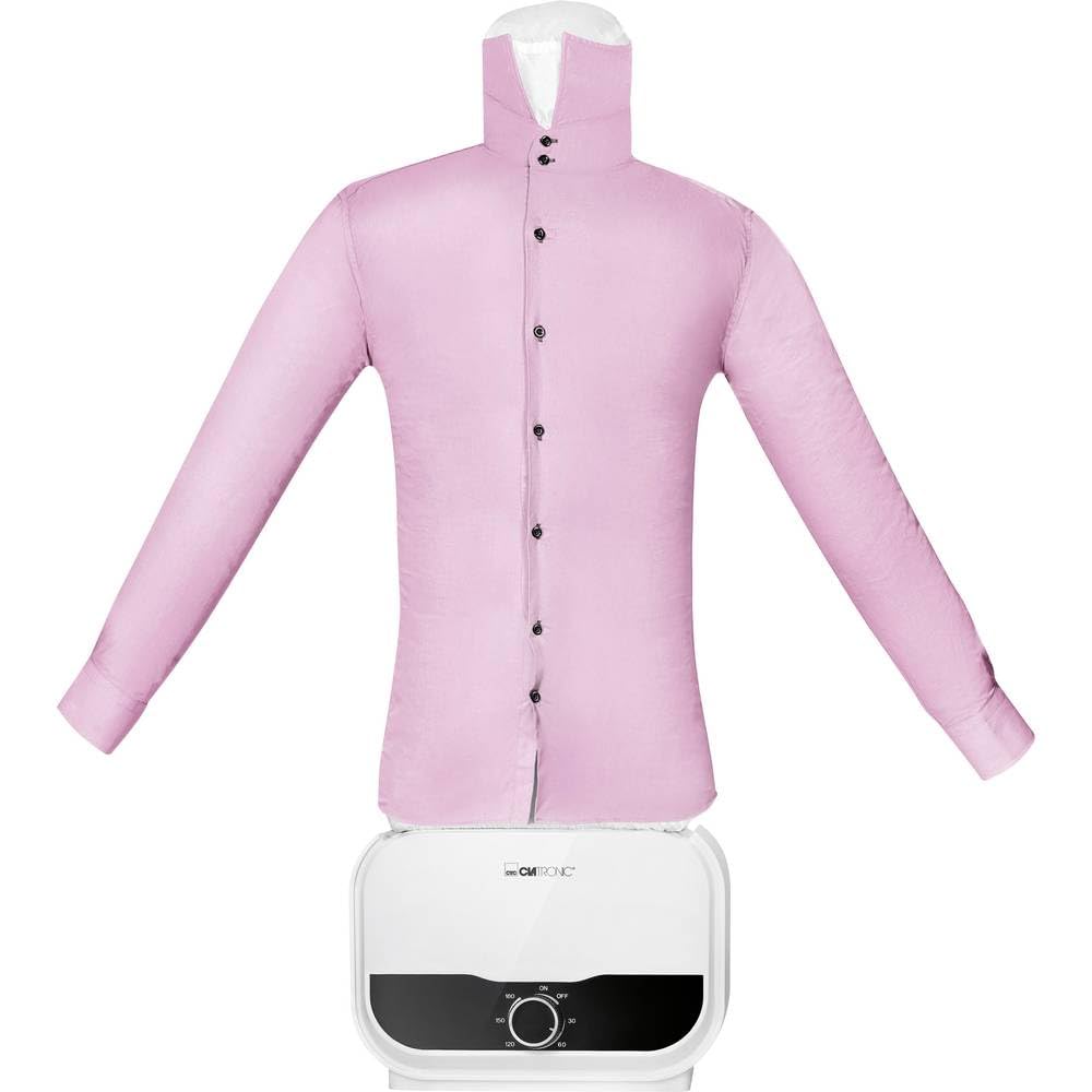 Clatronic® Fer à repasser pour chemises | pour des chemises, chemisiers et pantalons infroissables | remplace le fer à repasser ou la centrale vapeur | avec mannequin de repassage