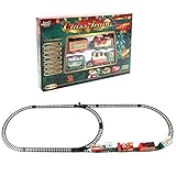【Gran adorno de Navidad】Abraza el espíritu de la Navidad con nuestro mini tren de Navidad, es un gran adorno de Navidad para decoración de fiesta de Navidad para decoración del hogar.