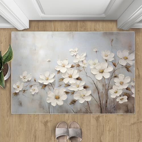 Tapete Floral Moderno 60x90 cm Para Entrada
