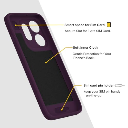 Image of Pikkme Back Cover for Oppo Reno 16 5G Soft Matte Silicone Mag-Safe Design (Mag-Safe Not Support) Camera Protection | Slim Fit Bumper Cover (Purple)