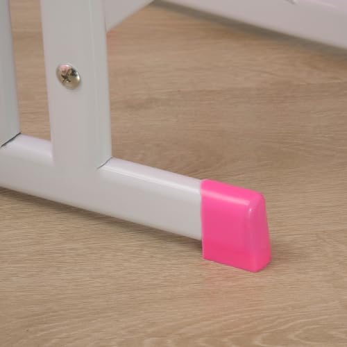 Miniatura 9 de Homcom Juego De Escritorio Y Silla Para Niños De 6-12 Años Escritorio Infantil Altura Ajustable Con 1 Cajón 1 Ranura Para Lápiz Y 1 Estante Para Libros Acero 60x45x90-102 Cm Rosa