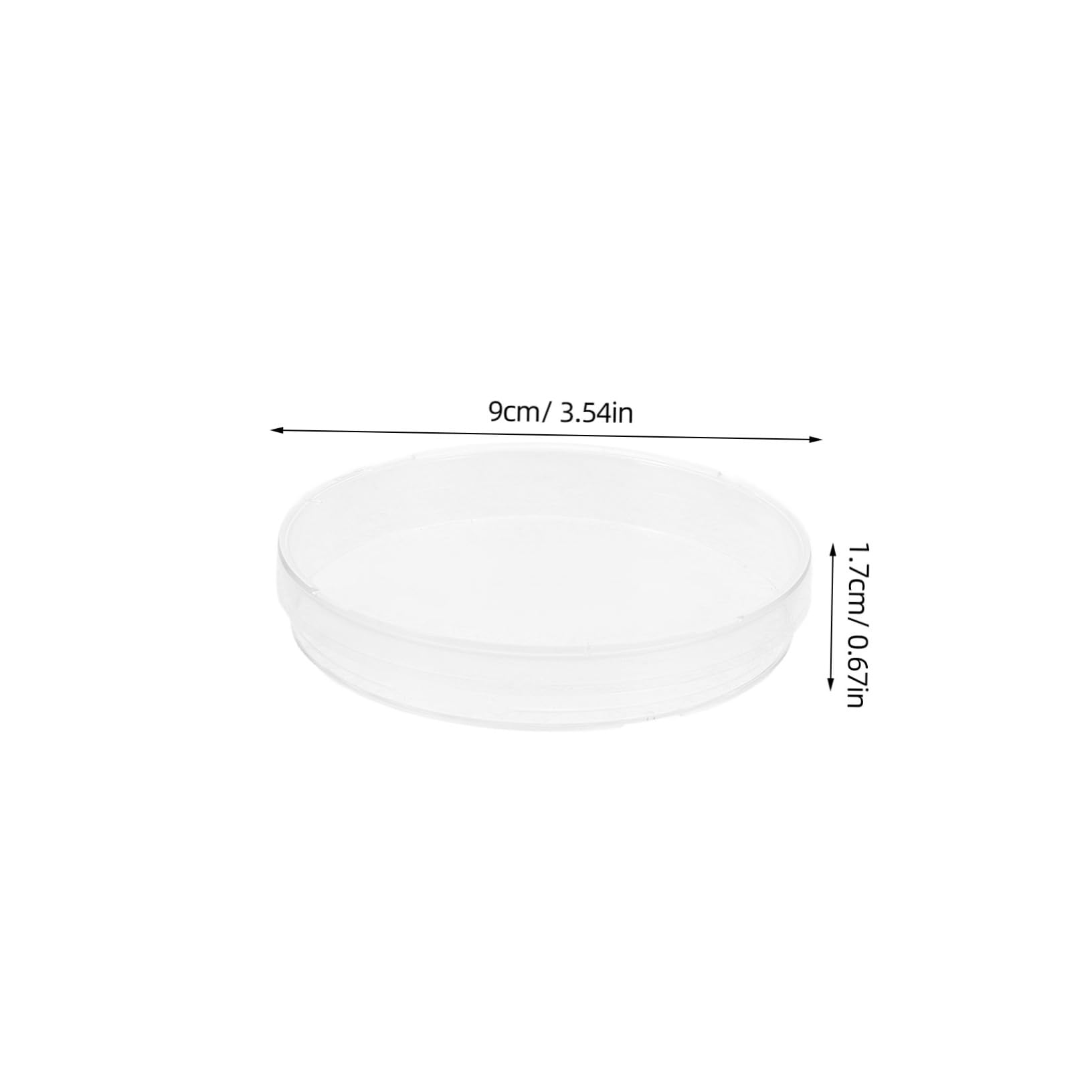 VILLFUL 20pcs Cell Culture Dish Lab Petri Dishes Bloods Samples Plate Petri Plates Chemistry Petri Dish Agar Petri Dishes Seeding Petri Dish Tissue Culture Dishes Plastic Transparent