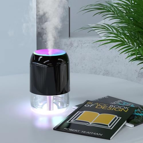 Humidificador aroma con difusor USB blanco compacto miniatura 5