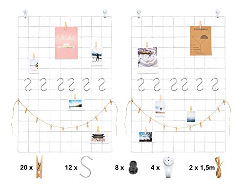 Lot de 2 grilles murales décoratives Cover