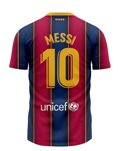 10# Retro Men Leo Barcelona Soccer Jersey Fan Version 25/26 (Small) Blue/Red