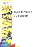  Partitions classique ROBERT MARTIN TOULON - TROIS LECTURES DE CONCERT Trompette