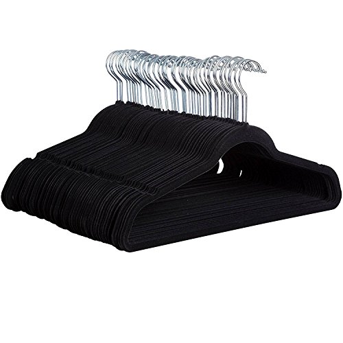 Zober Non-Slip Velvet Hangers - Suit Hangers (30-pack) Ultra Thin Space Saving 360
