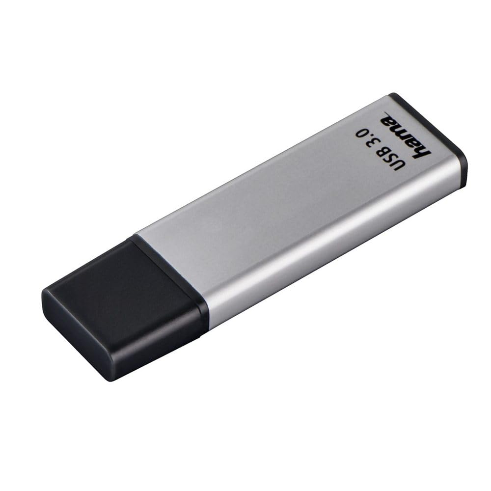 Hama 181053 Classic USB Flash Drive 64 GB USB Type-A 3.0 (3.1 Gen 1) Silver - USB Flash Drives (64 GB, USB Type-A, 3.0 (3.1 Gen 1), Cap, Silver)