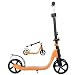 Uooeg-F Scooter Pliable à 2 Roues pour 6-14 Ans Kids Boy Girl Skatepark 18CM Big Wheel (Orange), Scooters à Cadre léger