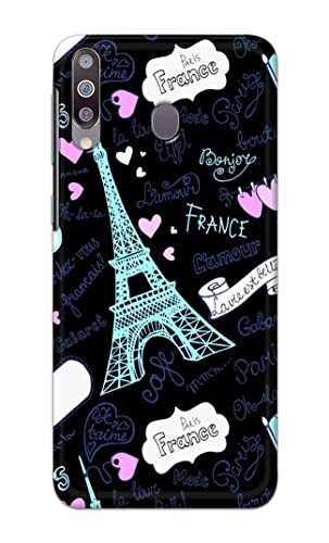Image of PRINTFIDAA Lovers Famous Place Eiffel Tower in Paris Printed Designer Hard Back Case Cover for Samsung Galaxy M30 / Samsung A40s, SM-M305F / DS -(SF) MVN1003