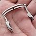 Imagen de ROUREOX Hebilla de Repuesto Correa Reloj 18mm 316L Acero Inoxidable Cierre Plegable para Jaeger-LeCoultre Master Ultra Thin-Plata