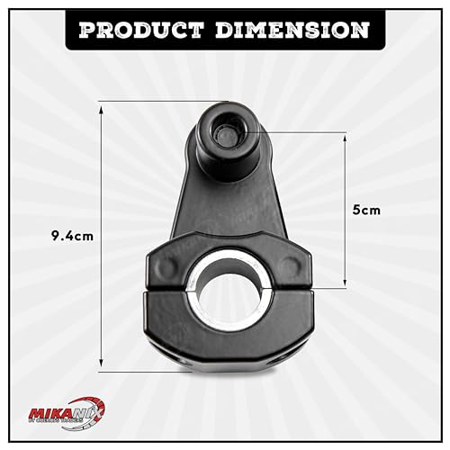 Image of MIKANIX Alloy Black Universal Handlebar Riser /Raiser Handle Clamps Riser for All Bikes Handlebar Riser Kit