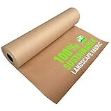 Sandbaggy Biodegradable Landscape Fabric - Garden Paper for Weeds - Paper Mulch Rolls - Made in America (3 ft x 50 ft, 1)