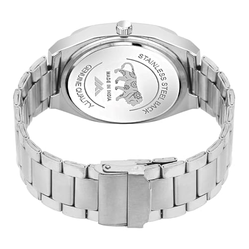 Image of PAPIO Analog Classic Silver Color Stainless Steel Band Watch for Mens and Boys