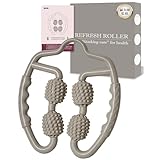 【 マッサージ のプロ監修】 マッサージローラー マッサージ ローラー 筋膜ローラー リングマッサージャー 筋膜リリース 筋膜 ふくらはぎ 足 お洒落 HandyBio (グレージュ, モダン・クラシックカラー)