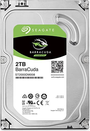 【美品】Seagate Barracuda 2TB HDD 本体 Seagate BarraCuda 2 TB Internal Hard Drive HDD – 3.5 Inch SATA 6