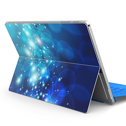 igsticker Surface pro7 (2019) pro6 pro2017 pro4 専用 スキンシール サーフェス ノートブック ノートパソコン カバー ケース フィルム ステッカー アクセサリー 保護 000965 ラグジュアリー 模様 青