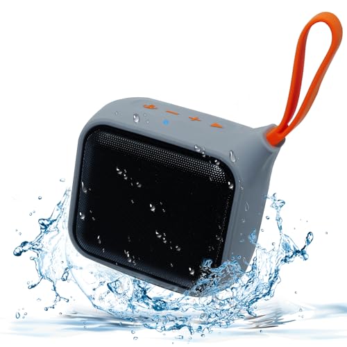 Svemei Waterproof Portable Bluetooth Speaker with 8W Big Sound, Small Wireless Speaker Subwoofer,20H Playtime, BT 5.3, Support TF Card, TWS for Bicycle, Shower Outdoor,Travel, Hiking, Party,Gift