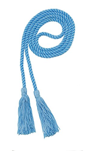 Image of Graduation Honor Cord - LT Blue - Every School Color Available - Made in USA