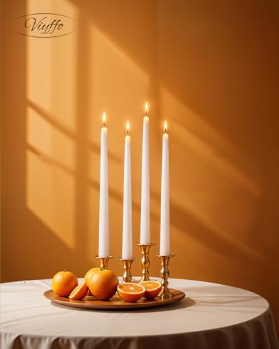 Viyffo VYN108 Taper Candles 12 Inch White Set Of 12 Unscented thumb #6