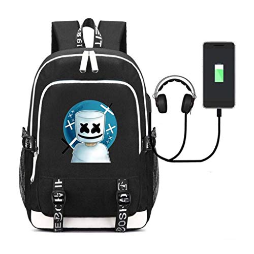 LLYDIANMochila Junior para Niños 3D 32 litros for portátil  Marshmallow Banda de Sonido