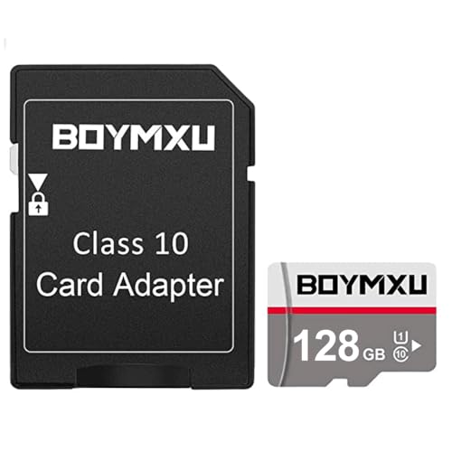 128GB BOYMXU TF Card with Adapter,High Speed Memory Card Class 10 TF Card Memory Card for Phone Camera Computer-Update