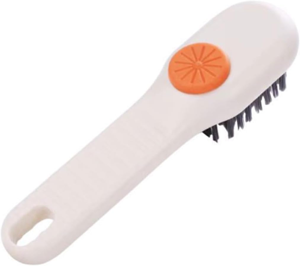 Cleaning Brush Soft Brush Washing Clothes Brush Multi-Function Liquid Shoe Brush Household Shoe Washing Brush Shoe Tool Press Type(OneColor)