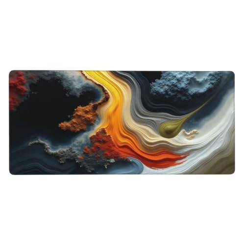 Tapis de souris de jeu antidérapant grand format pour clavier