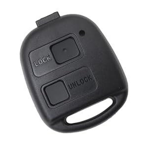 Car Key Fob Case Replacement 2 Buttons Remote Control Case Fob Cover Replacement For Toyota Corolla Avensis RAV4 Celica Camry Key Shell, Car Remote Key Cover Repair Kit With Rubber Pad (NO Blade)