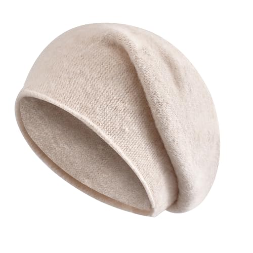MissShorthair Slouchy Beanie Hats for Women Fashionable Warm Winter Beanie Knit Hat, Beige