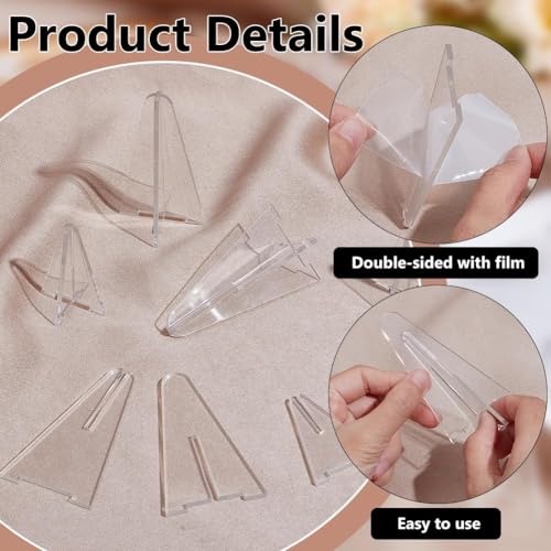 Image of Acrylic Ring Holder Clear Display Stands Jewelry Organizer Holder Wedding Ring Holder Ring Display Organizer for Ring Jewelry Display Christmas Birthday (Set of 10)