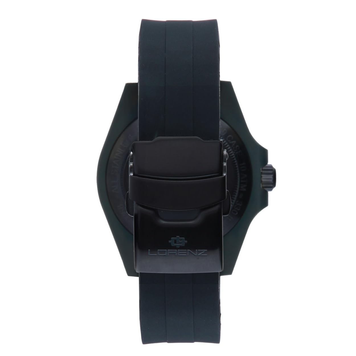 Lorenz Ocean Club 030268DD - Orologio Sportivo da Uomo al Quarzo - Orologio con cassa in superlega Soft Touch grigia - Cinturino in Gomma e chiusura deployante - Sub 100 metri - Cofanetto speciale sub