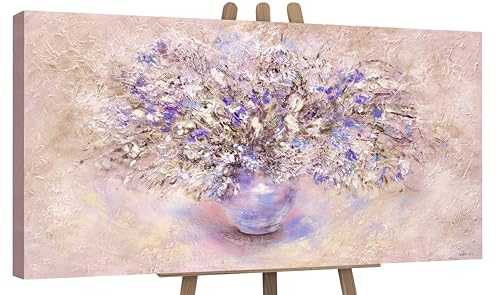 YS - Art Abstrait Style Peinture Acrylique sur Toile Nature Morte Peint à la Main Tableau Mural Salon Moderne Fleurs Décoration Maison Photos Bureau...
