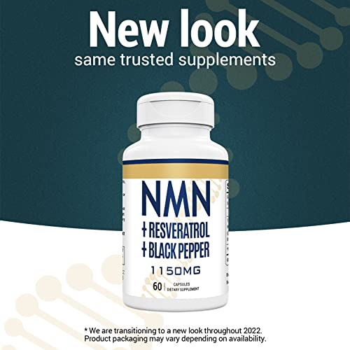 Nmn + Trans-Resveratrol 99% Purity,Max Absorption 1100Mg Supplement, Powerful Antioxidant & Anti-Aging, Boost Nad+, Immune Health, 600 Capsules #TOP1