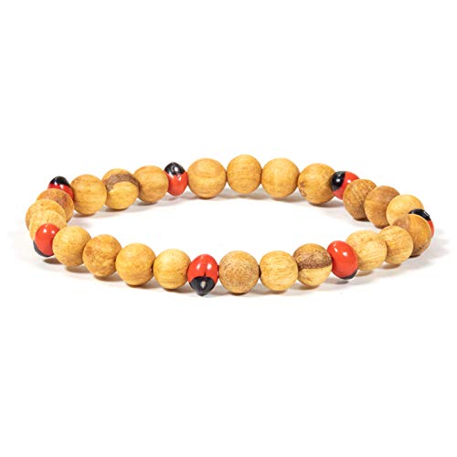 Spiru Palo Santo Armband mit Huayruro Perlen elastisch Cover