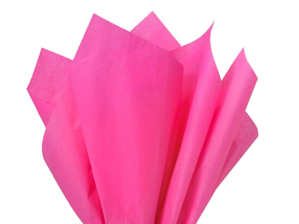 MustBeBonkers Tissue Wrapping Paper Sheets - 16gms - Acid Free - 50x75 cm (Pink (Hot), 240)